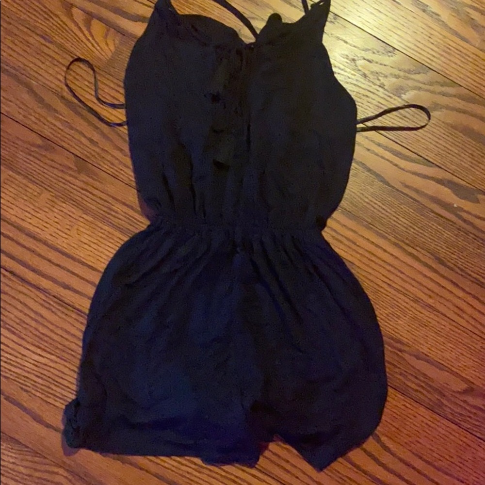 black hollister romper